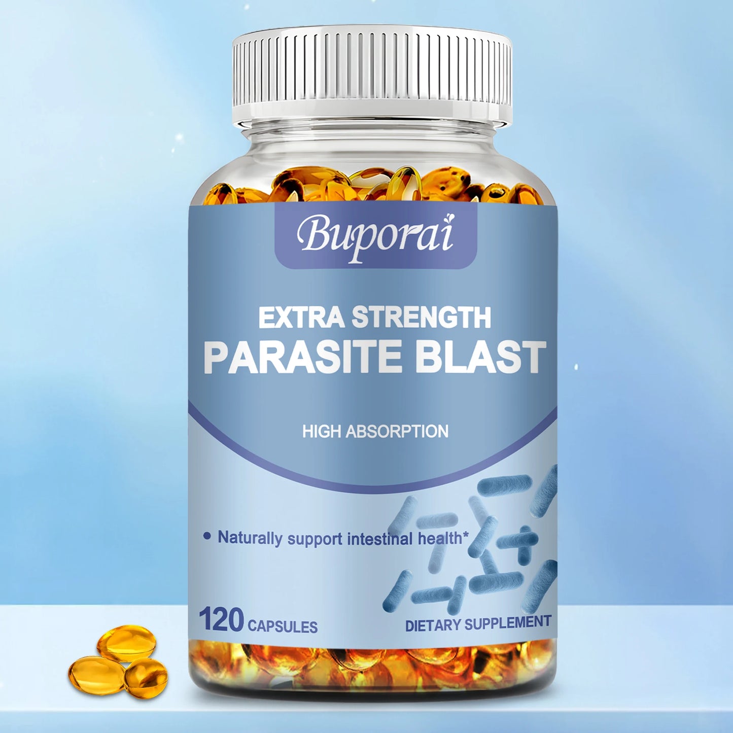 Parasite Blast Detox Complex - Eliminate Parasites, Cleanse The Intestines, and Improve Digestion - 120 Capsules