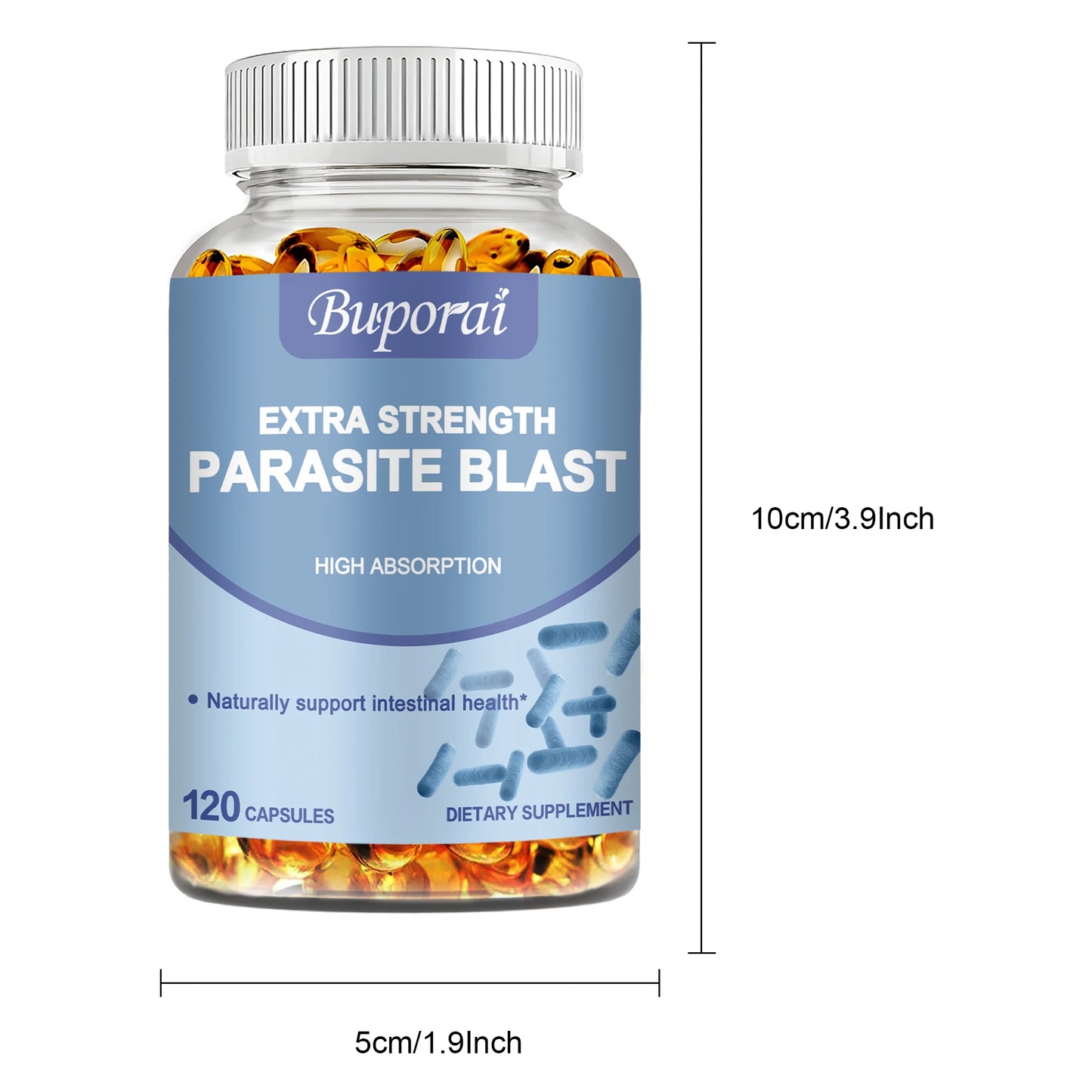 Parasite Blast Detox Complex - Eliminate Parasites, Cleanse The Intestines, and Improve Digestion - 120 Capsules