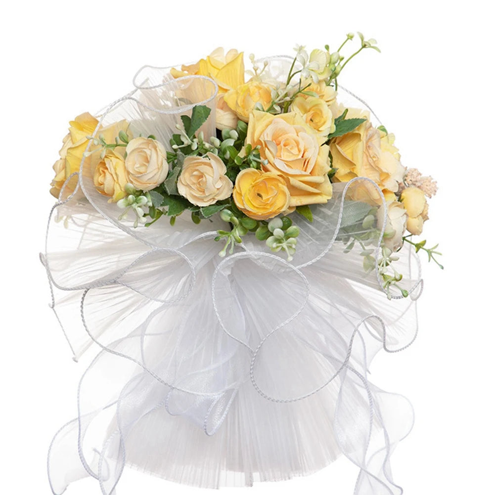 Artificial Flowers Natural Rose Wedding Bouquet