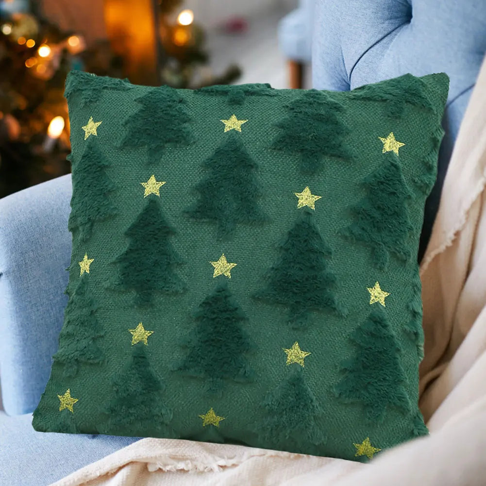 Christmas Tree Soft Plush Pillow cover