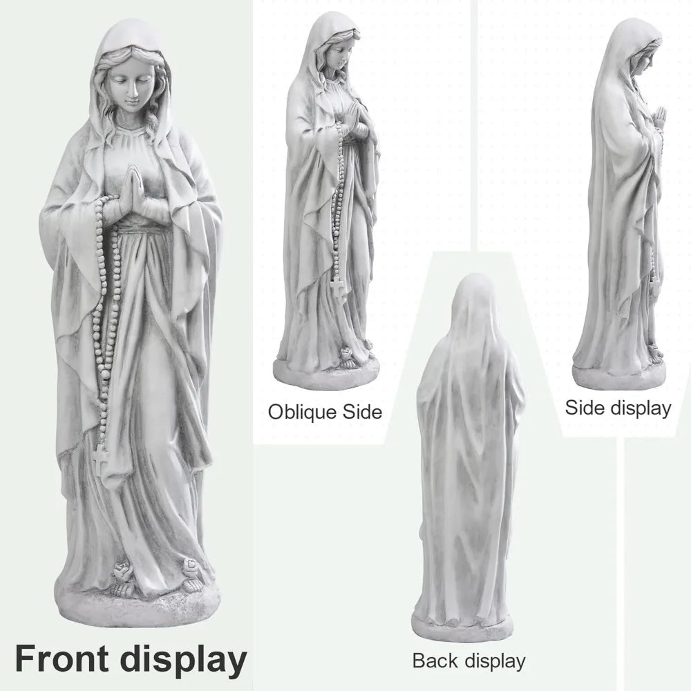 Virgin Mary Praying Statue 29.9 Inch Tall Outdoor Garden