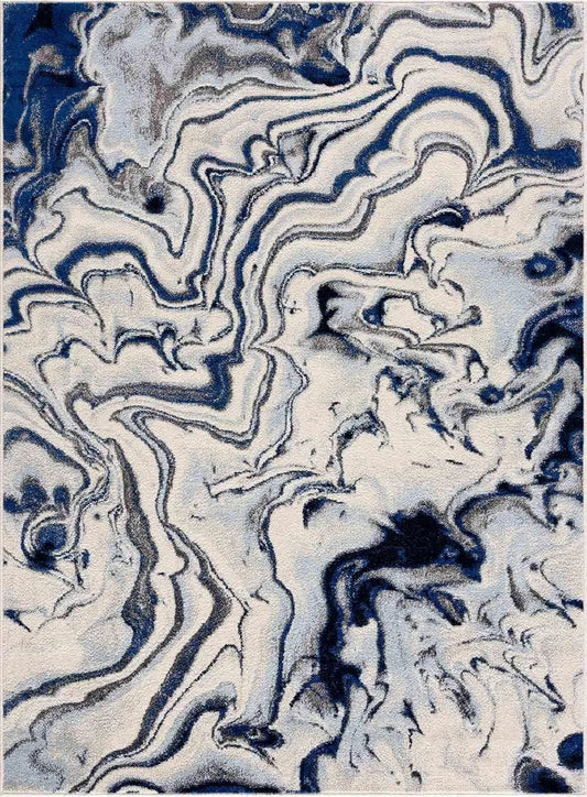 Abstract Coastal Area Rug