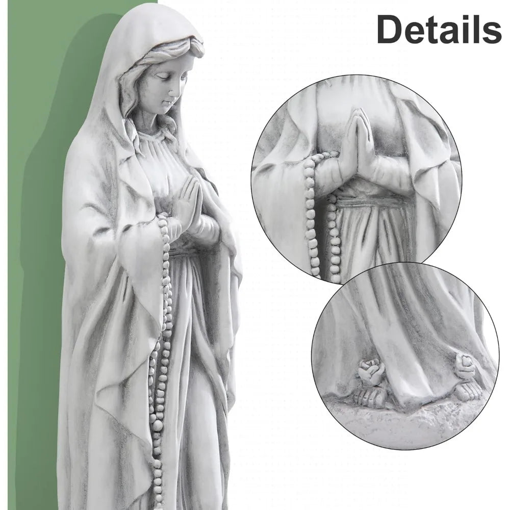 Virgin Mary Praying Statue 29.9 Inch Tall Outdoor Garden