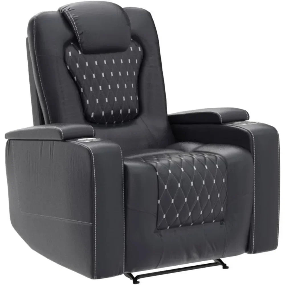 Power Recliner Chair with USB Ports and Cup Holders