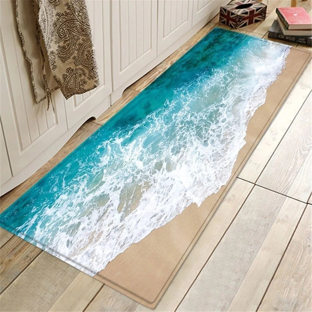 Waves Stone Goose Monkey Home Decoration Carpet Children's Bedroom Bathroom Restaurant Kitchen Non -slip Cushion rug door pad