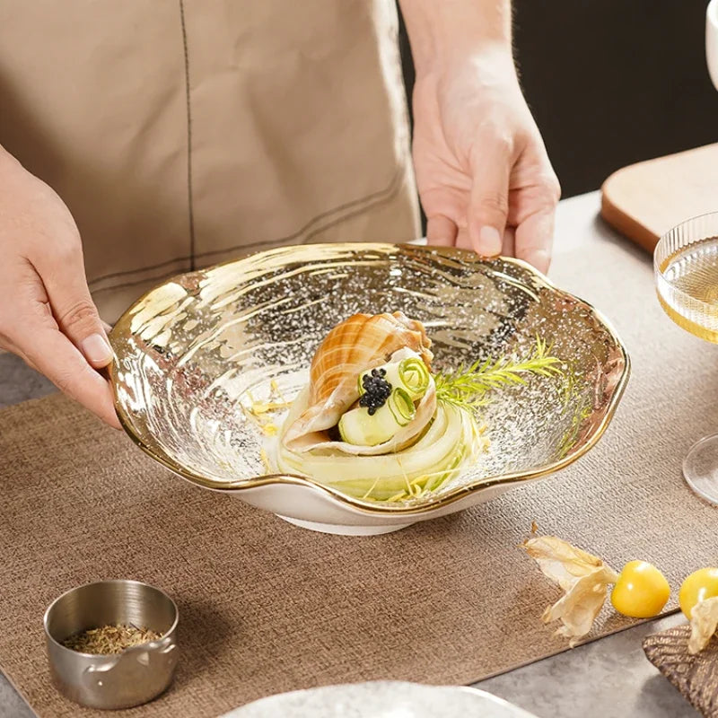 White Ceramic Salad Bowl