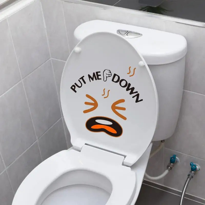 Put Me Down Funny Toilet Seat Sticker