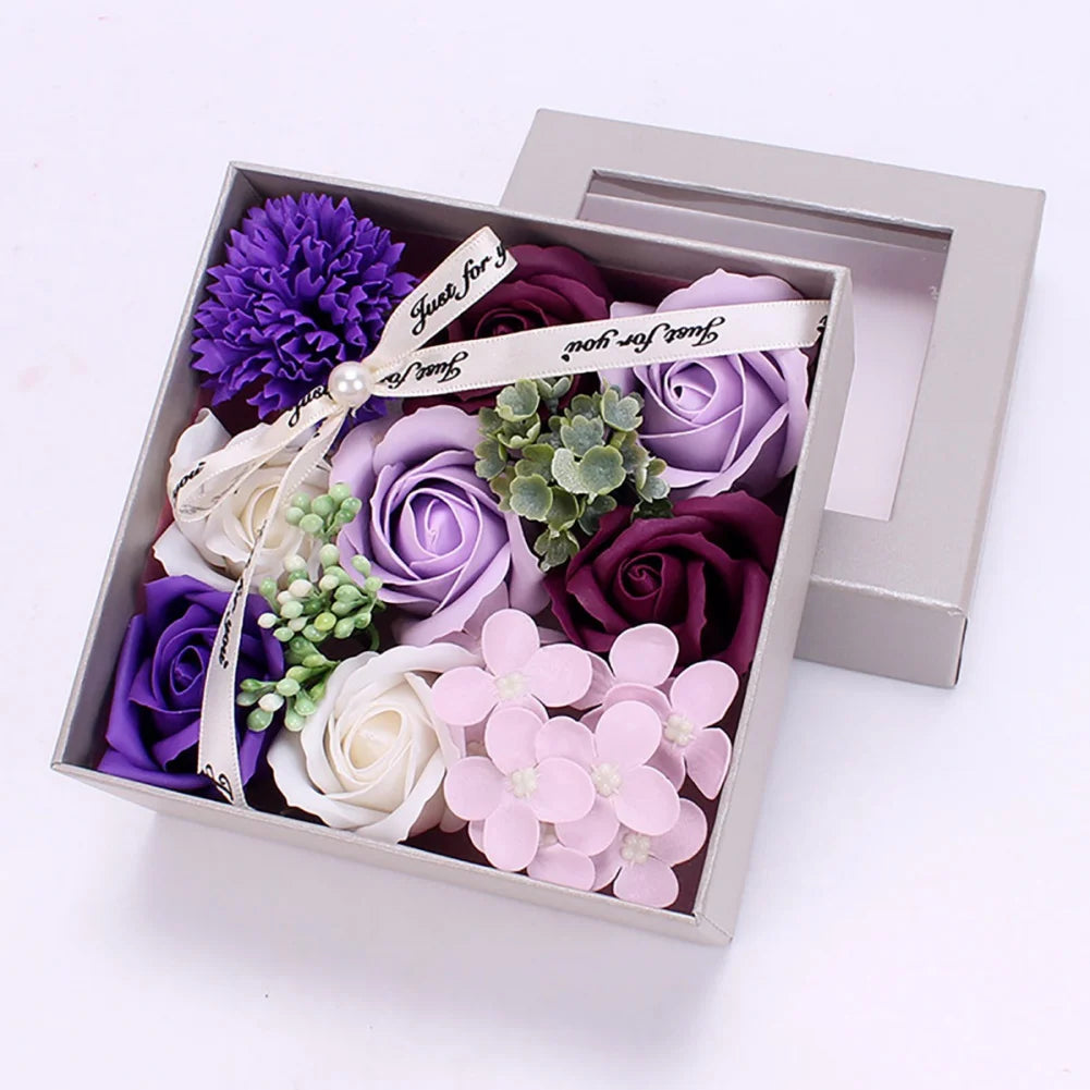 Creative Artificial Soap Flower Box