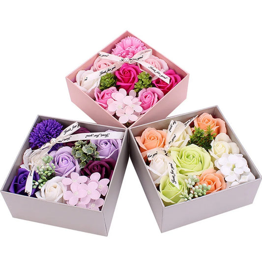 Creative Artificial Soap Flower Box