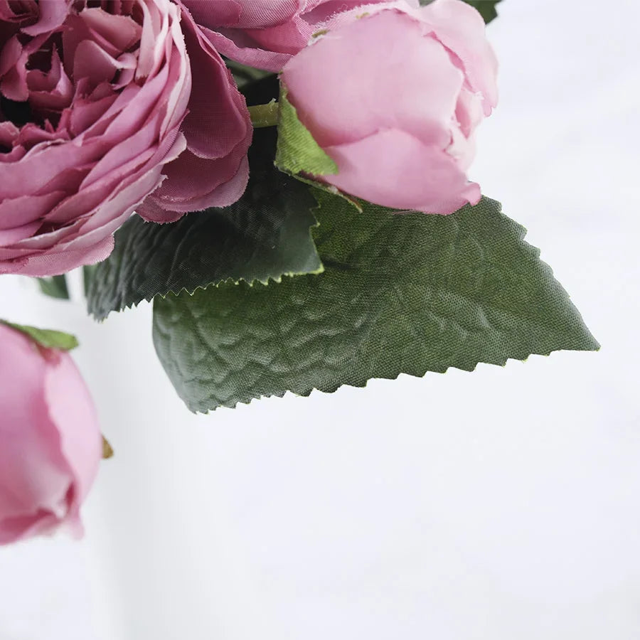 30cm Pink Peony Artificial Flowers Bouquet