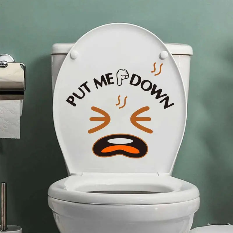 Put Me Down Funny Toilet Seat Sticker