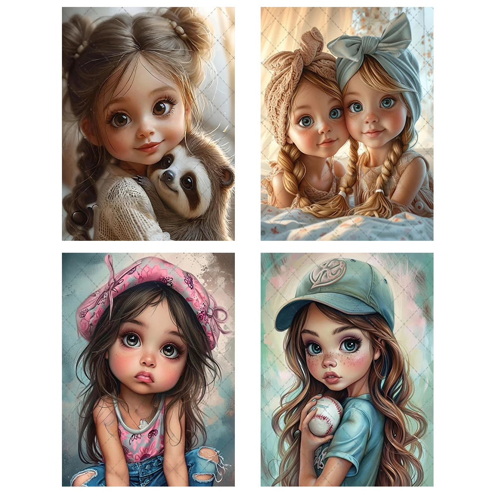 DIY Cute Girl Kit Home Decor Art Craft