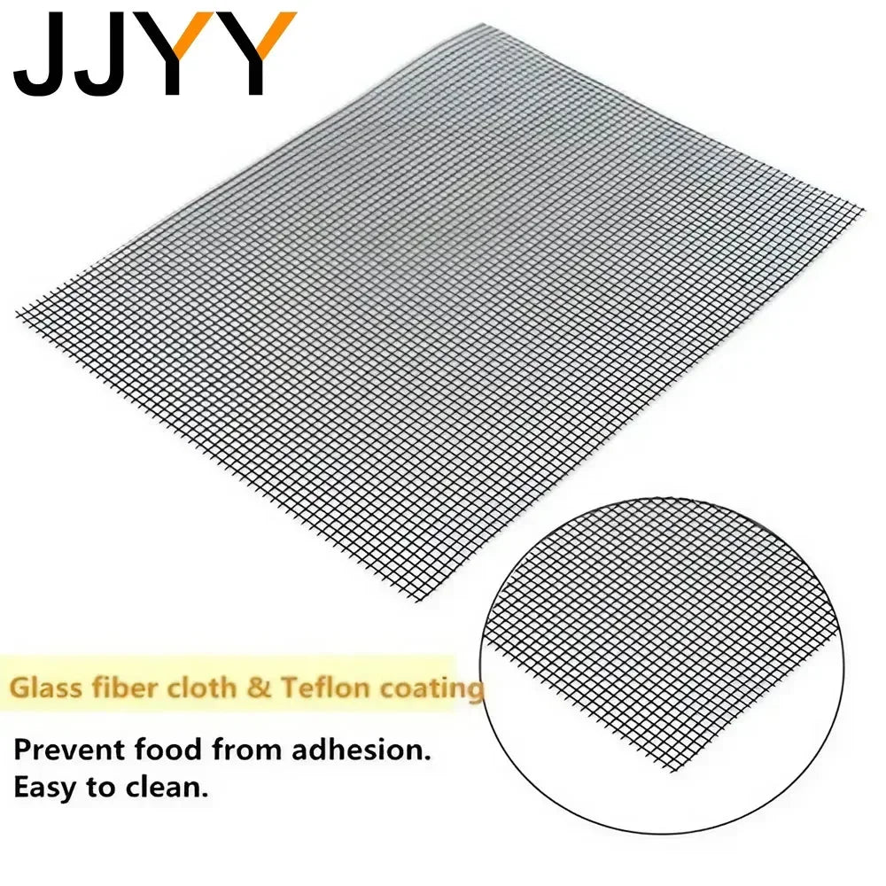 JJYY Teflon Grill Mats Kitchen Accessories Barbecue Mats Eco-friendly Baking Mats for Electric Grills Gas Grills Charcoal Grills