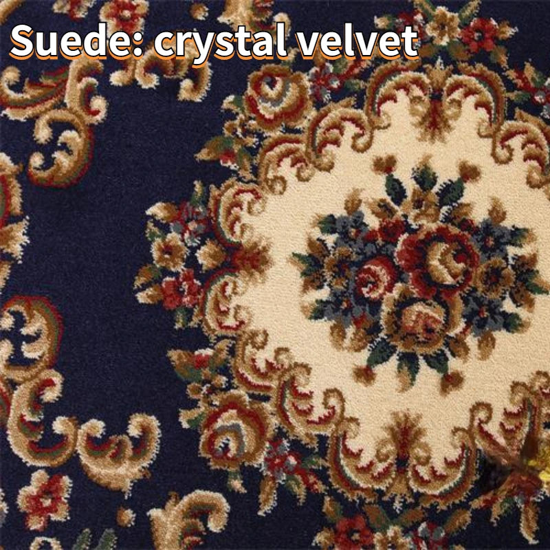 Round Short Pile European Carpet