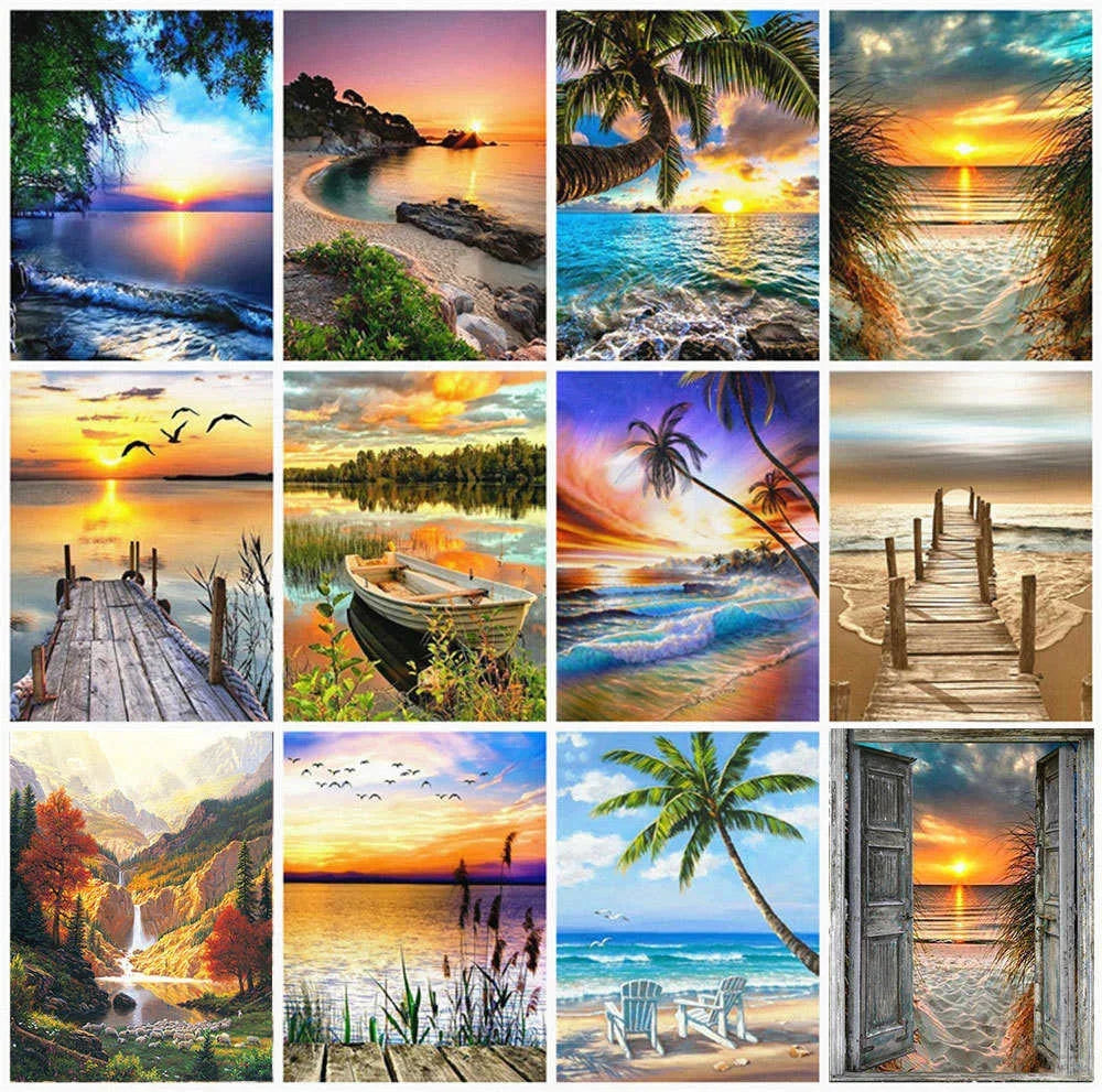 5D DIY Landscape Art Mosaic