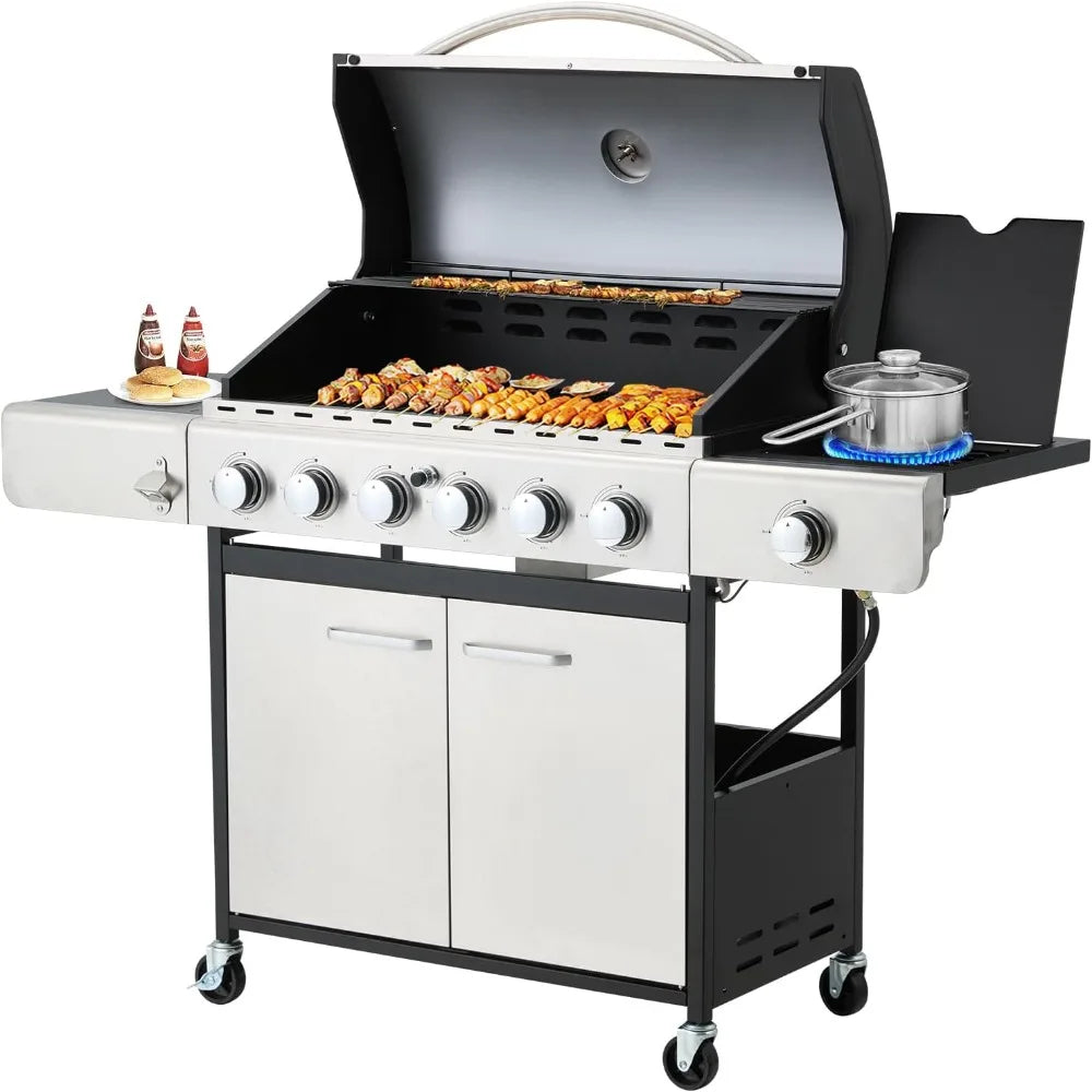 58,000 BTU Stainless Steel Propane Gas Grill