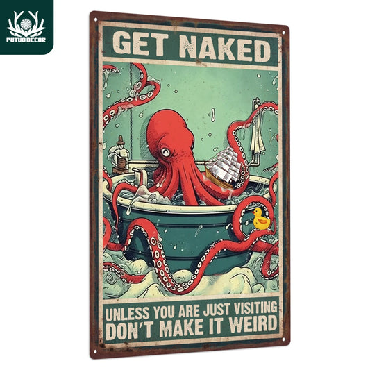 Octopus Tin Signs