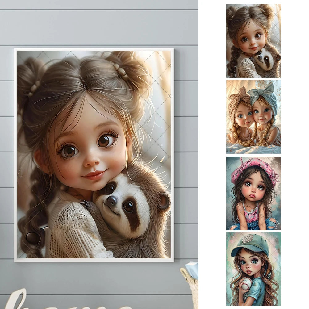 DIY Cute Girl Kit Home Decor Art Craft