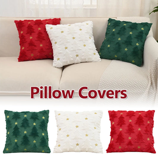 Christmas Tree Soft Plush Pillow cover