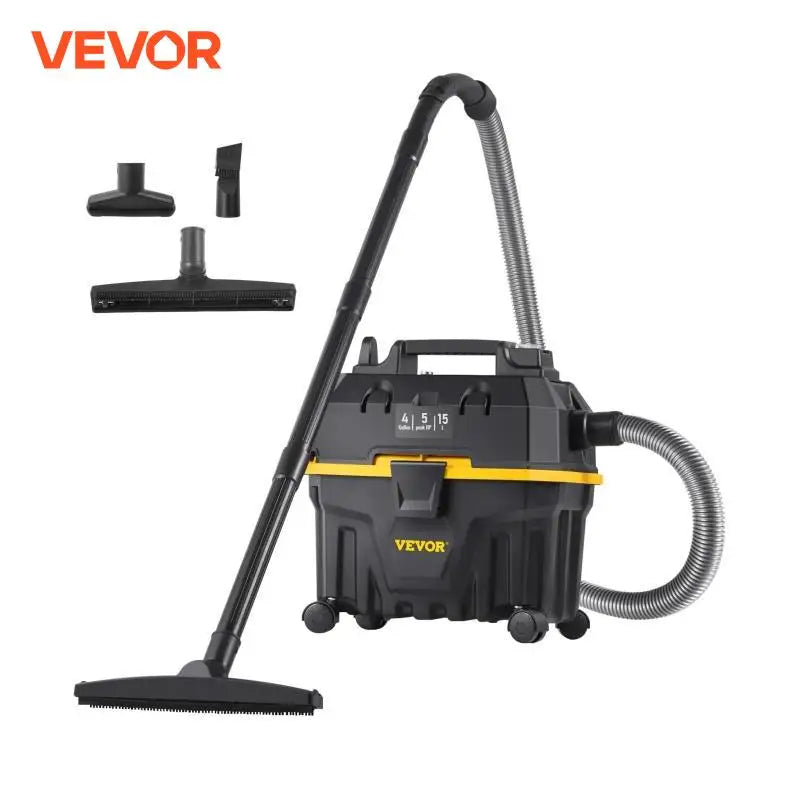 VEVOR Portable Wet and Dry Vacuum Cleaner 15L