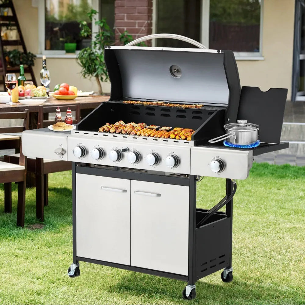 58,000 BTU Stainless Steel Propane Gas Grill