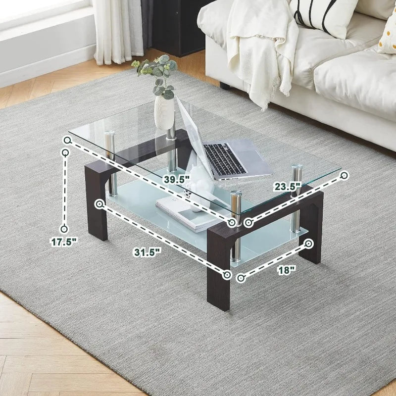 Living Room Rectangle Coffee Table