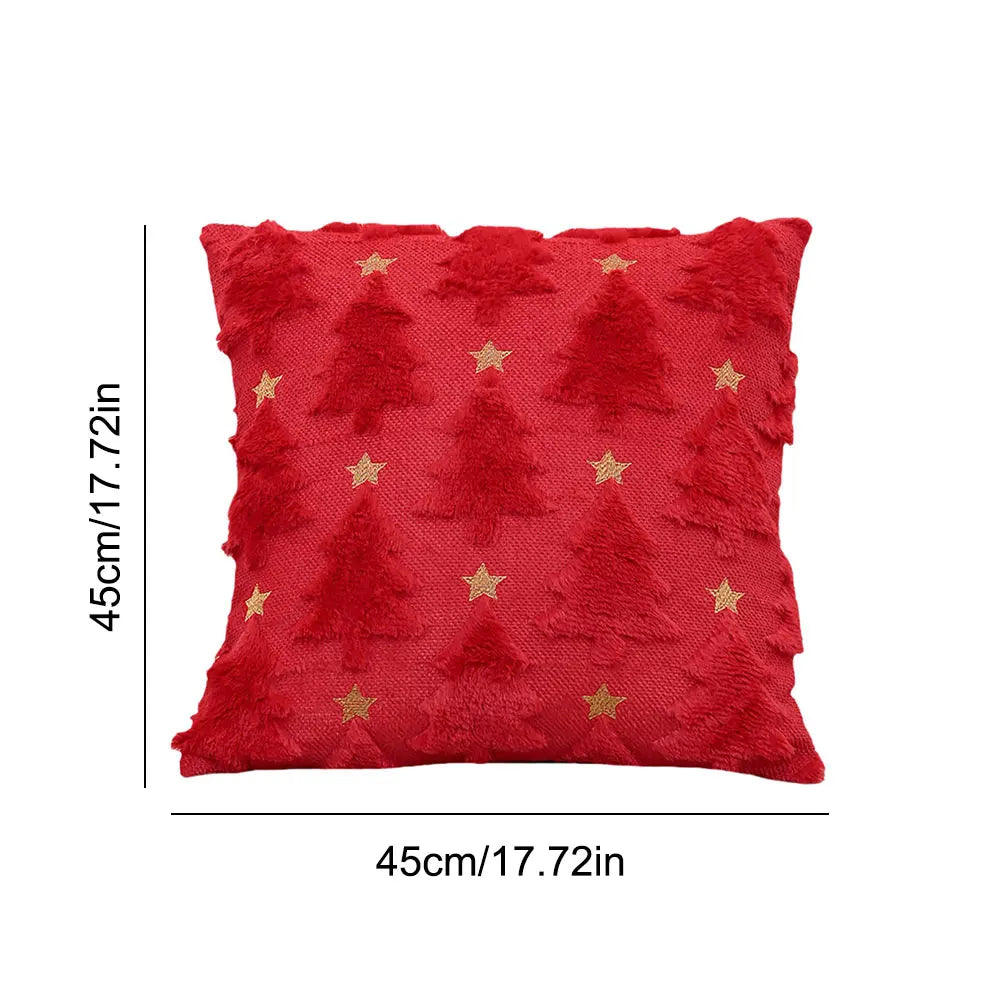 Christmas Tree Soft Plush Pillow cover