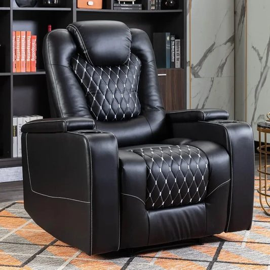 Power Recliner Chair with USB Ports and Cup Holders