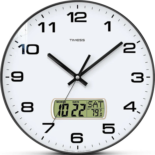 TIMESS Calendar Wall Clock