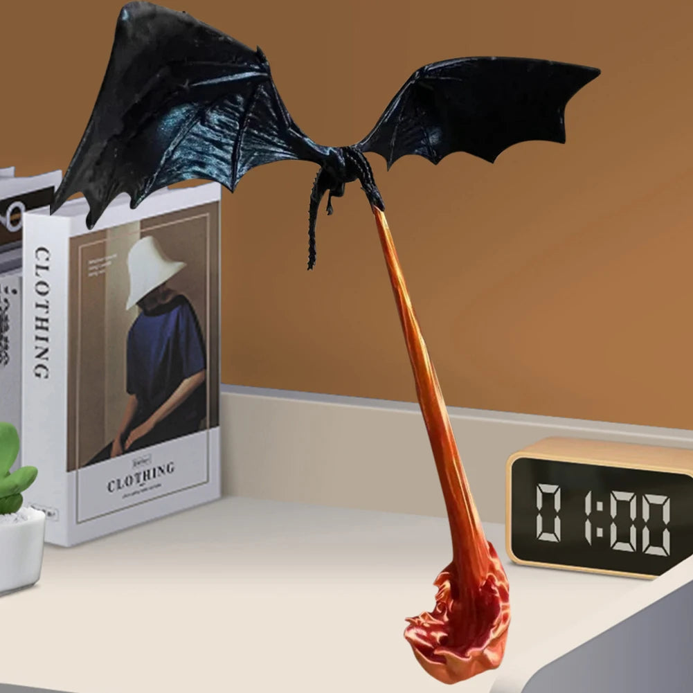 Gothic Dragon Flame Book Bookends