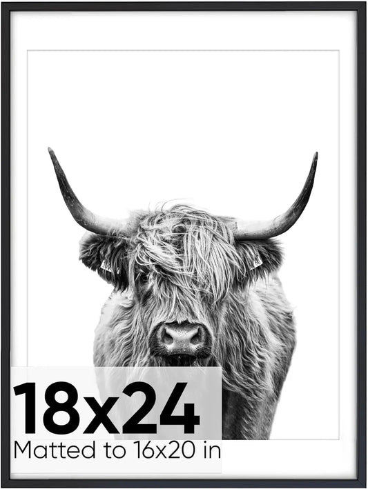 18x24 Inch Black Metal Picture Frame