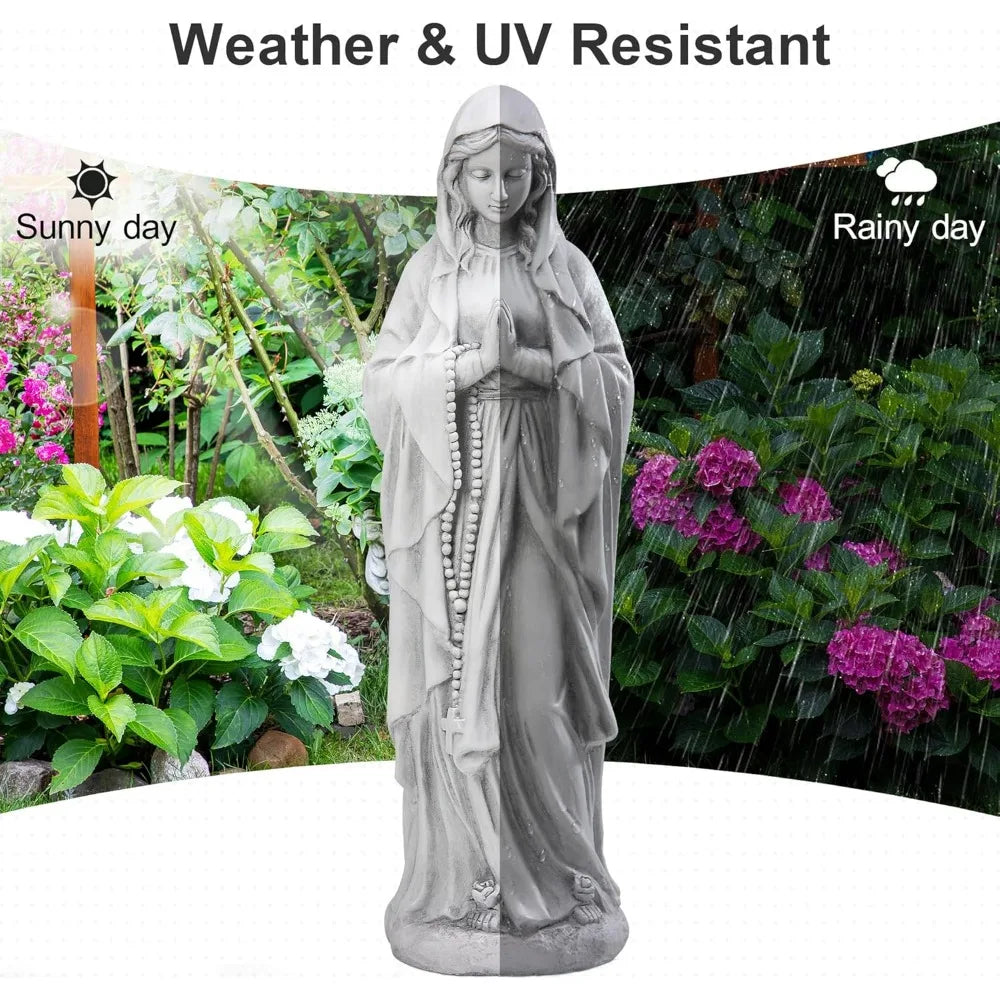 Virgin Mary Praying Statue 29.9 Inch Tall Outdoor Garden