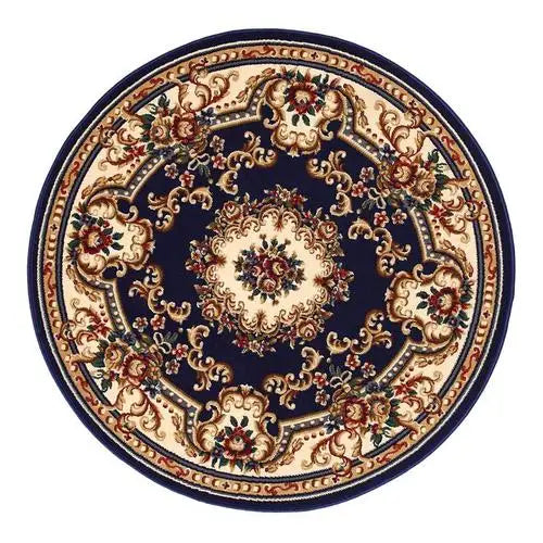 Round Short Pile European Carpet